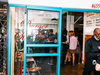 The Burger She Wrote restaurant in Los Angeles, California.