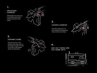 A tutorial of how to sharpen a pocket knife with the Work Sharp pivot knife sharpener.