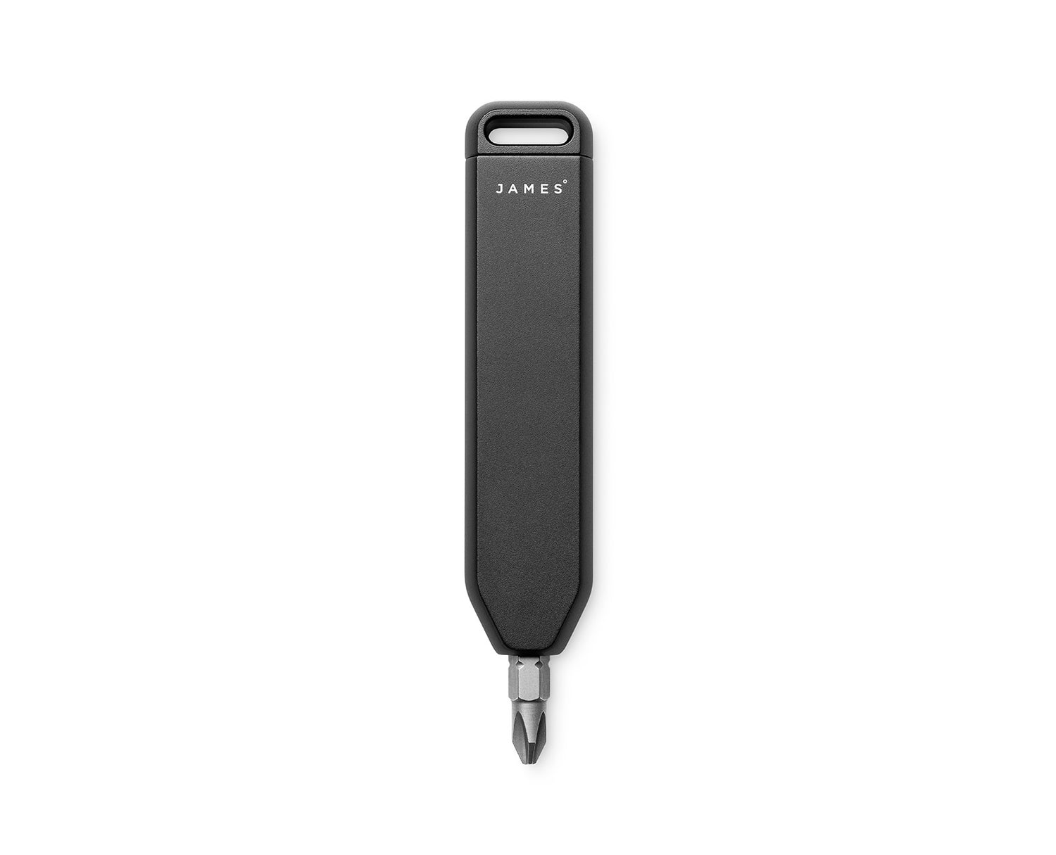 The Warrick EDC screwdriver bit driver in black vertical.