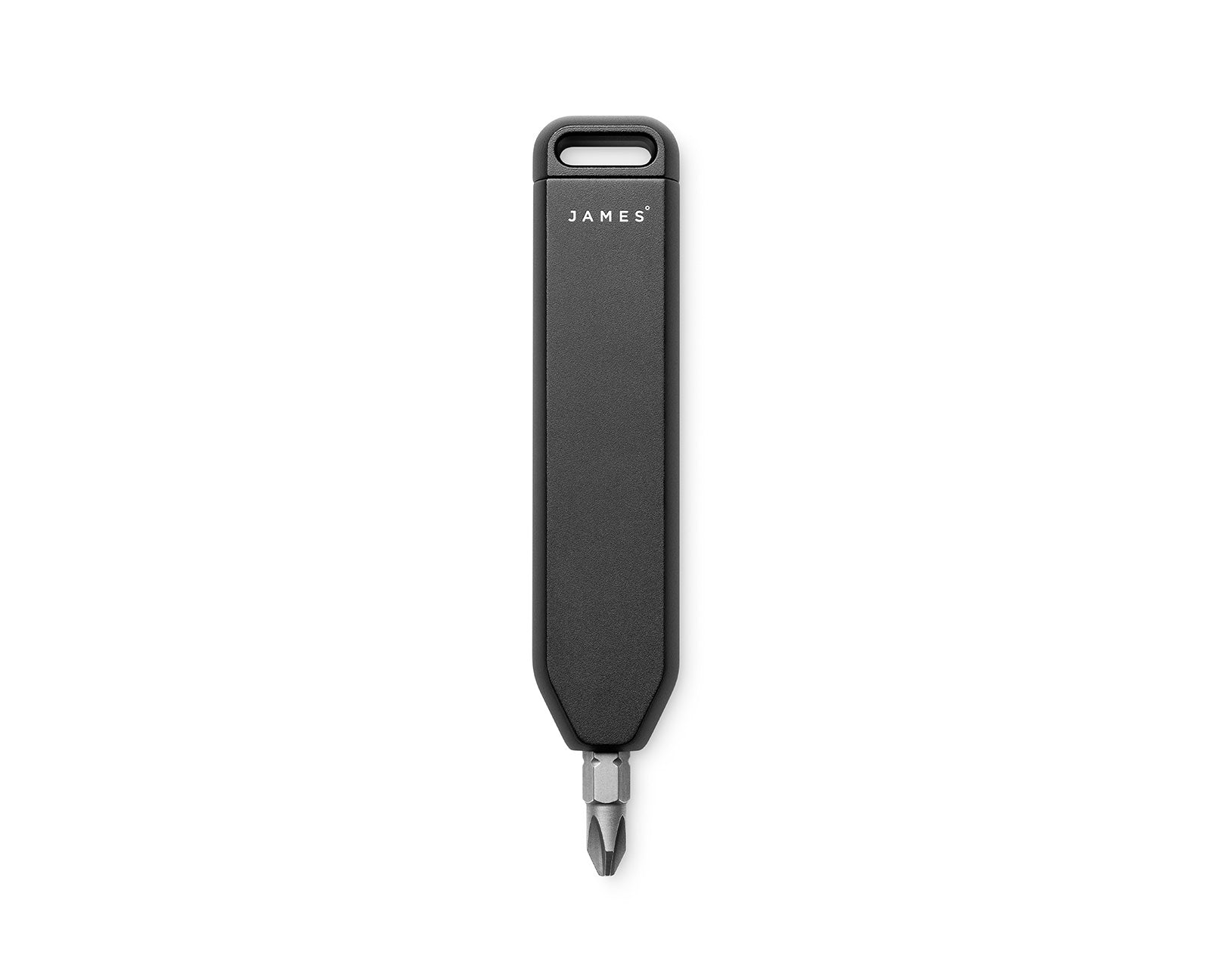 The Warrick EDC screwdriver bit driver in black vertical.