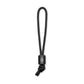 The Adler EDC lanyard and bead in black.