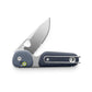 The Redstone EDC serrated slide lock adventure knife in tidal blue and stonewash.