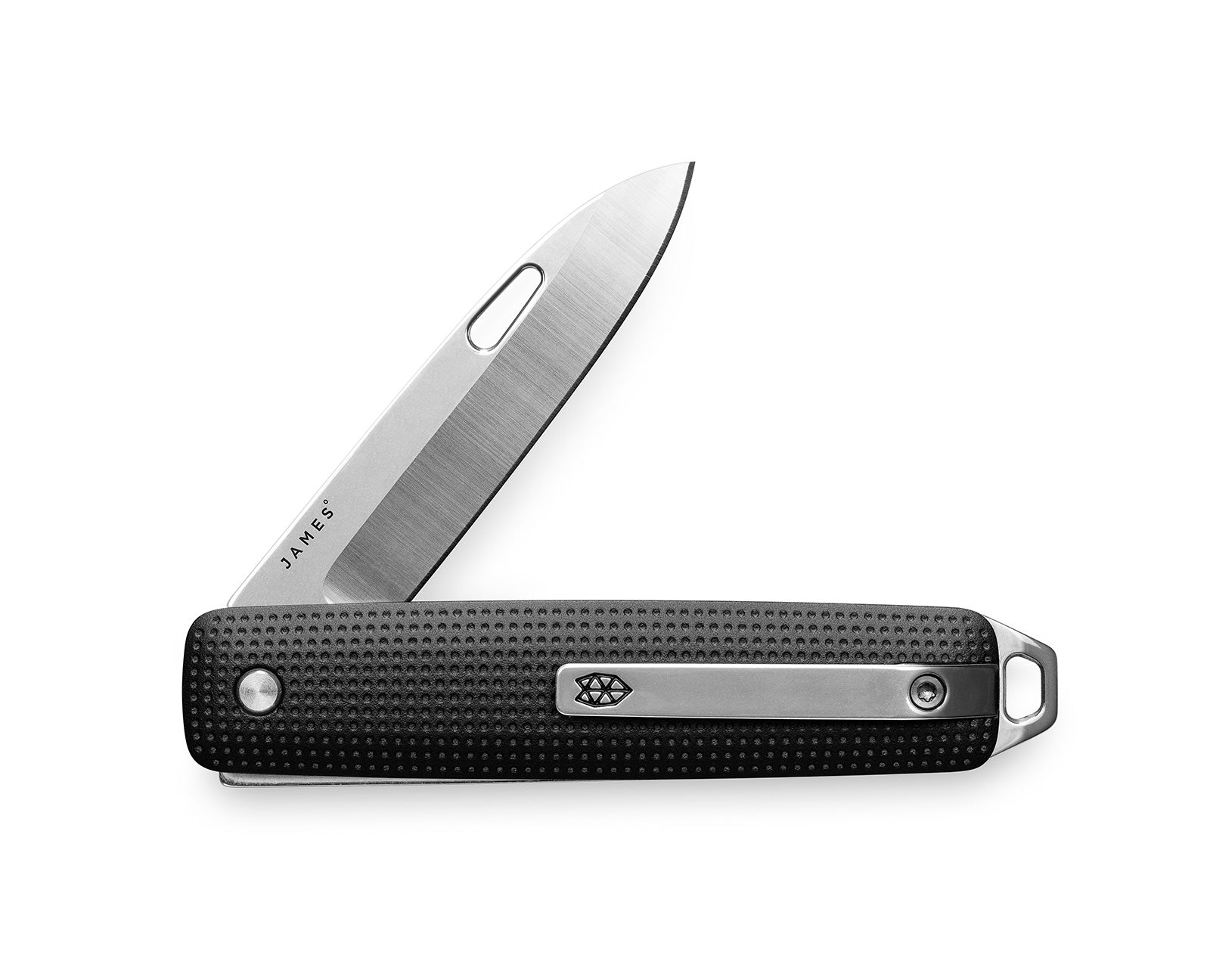 The Ellis ultra slim slip joint folding pocket knife in black + stainless.