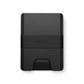 The Lowe minimalist card holder wallet in black and black.