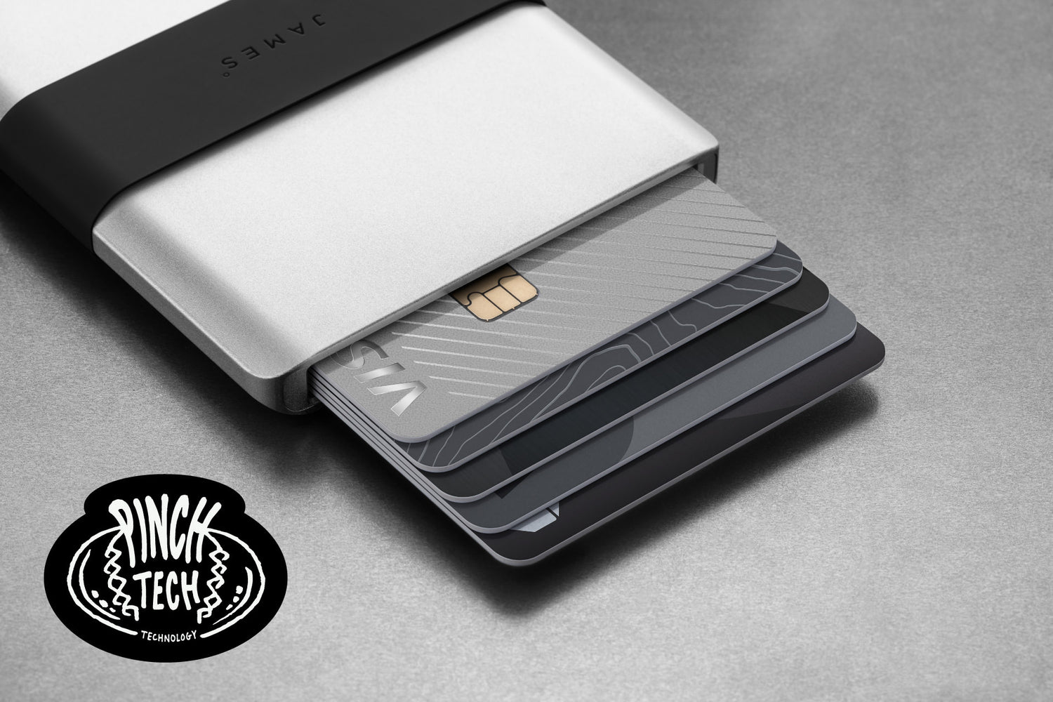 The Lowe wallet featuring Pinch Tech technology.