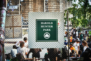 A sign for the Harold Hunter Park in New York.