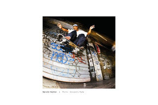 A photo of Harold Hunter skateboarding. Photo by Giovanni Reda.