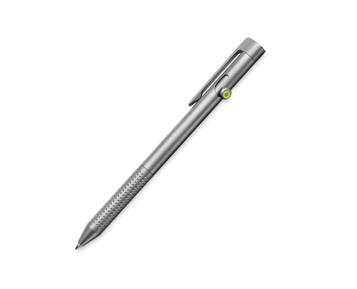 The Kent bolt action pen in titanium.