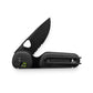 The Redstone EDC serrated slide lock adventure knife in Black and black.